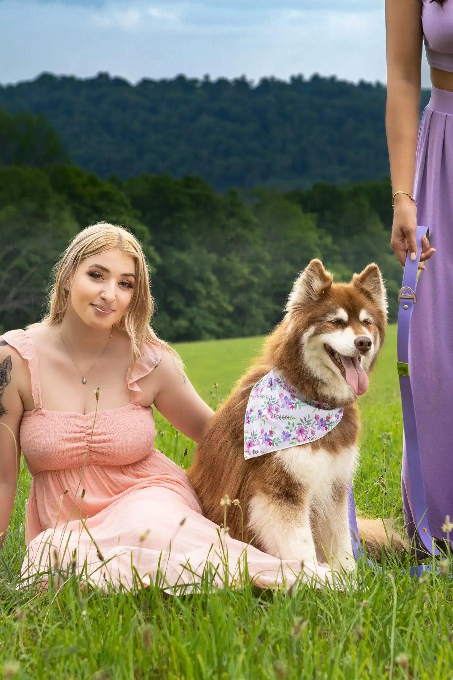 Waterproof Dog Leash -Lavender Garden