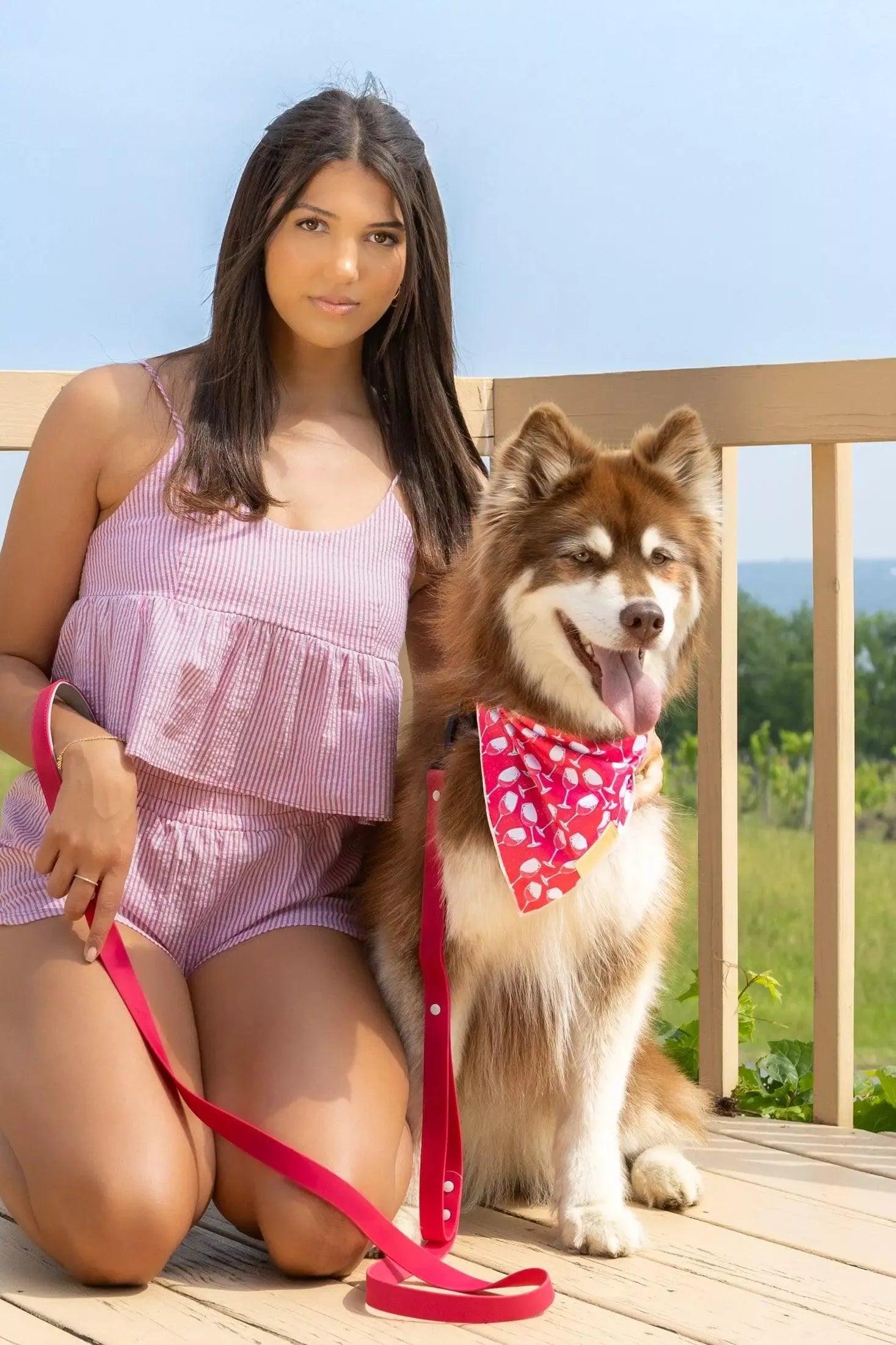 Waterproof Dog Leash - Red Mountain Syrah