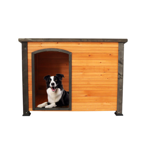 Wooden Dog House Outdoor and Indoor Kennel - 45 Inch